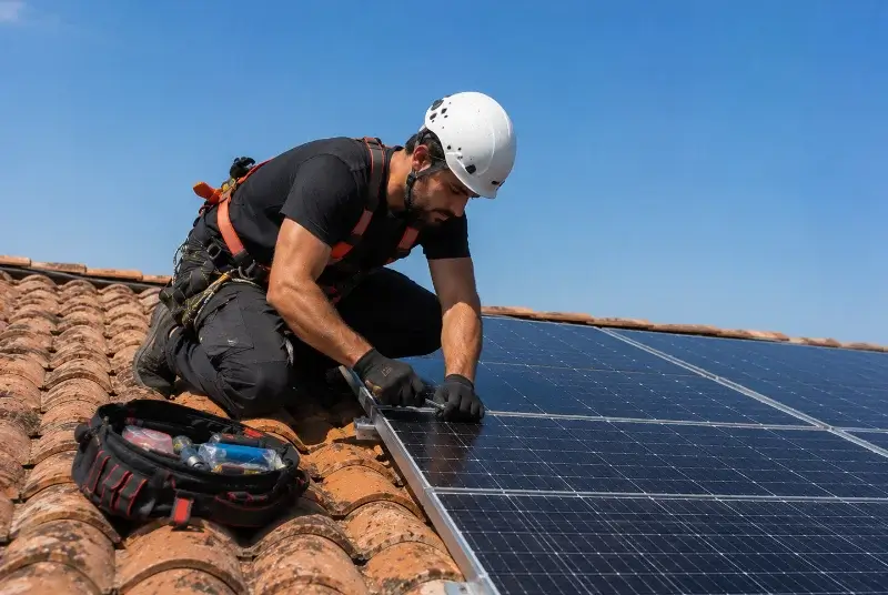 Maintenance et monitoring de panneaux solaires à Gémozac